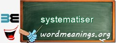 WordMeaning blackboard for systematiser